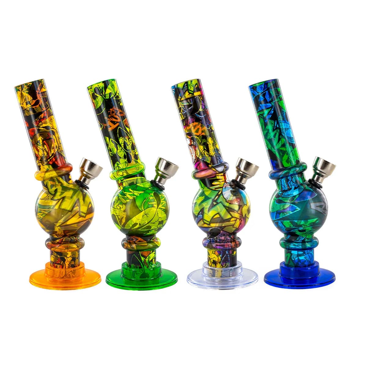 Bong de acrílico estampado