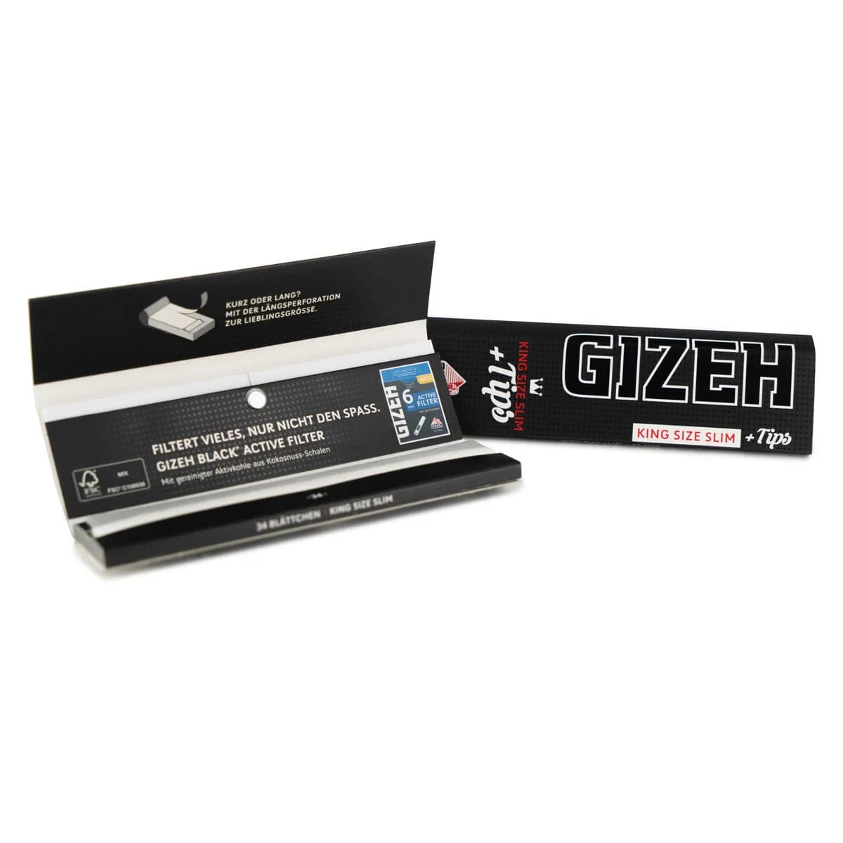 Gizeh Papel de Liar King Size Slim + Boquillas