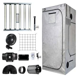 Kit de armario de cultivo 100x100x200 (Zamnesia)