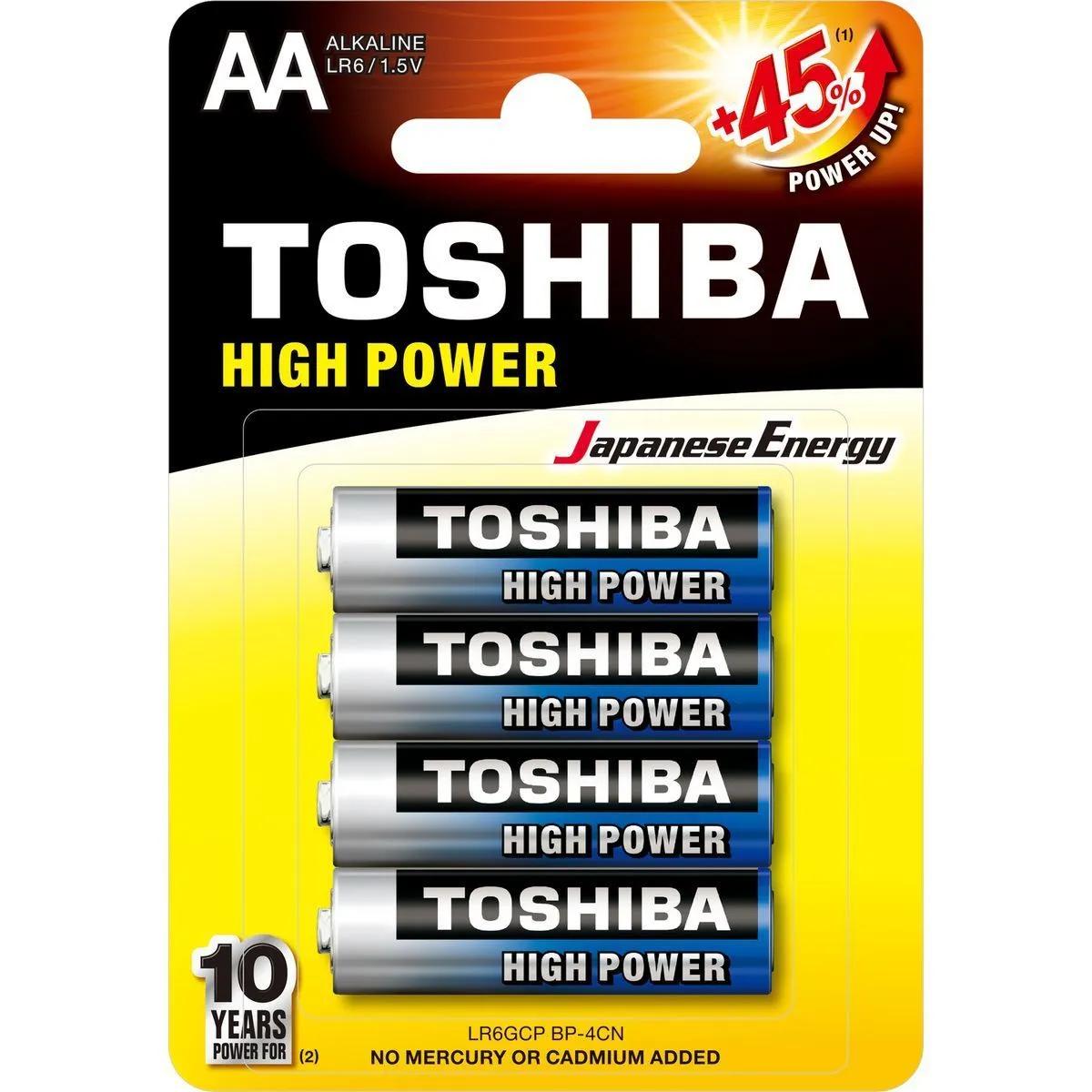 Pilas alcalinas AA Toshiba