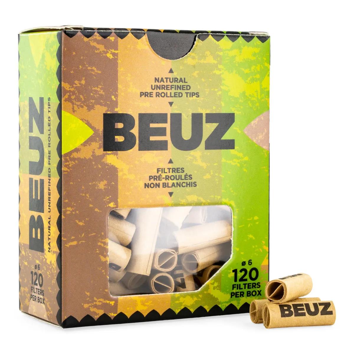 BEUZ Filtros Preliados Marrones (120 uds)
