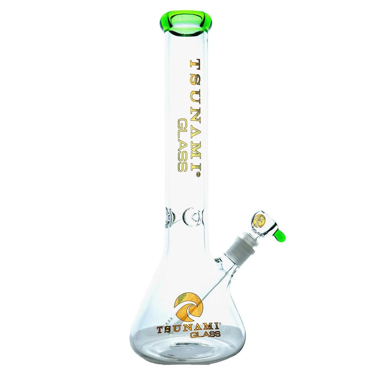 Bong base Erlenmeyer con filtro de hielo 15'' (Tsunami Glass)