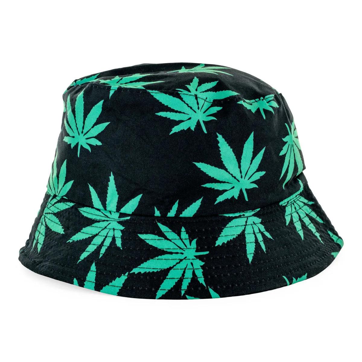 Gorro bucket de cannabis
