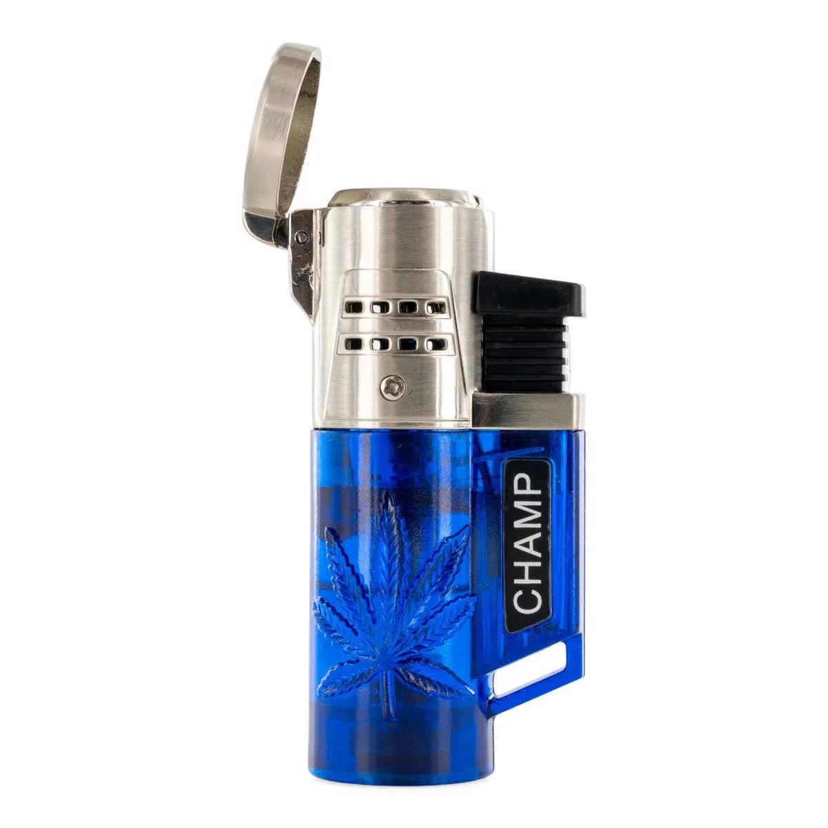 Encendedor de bolsillo Torch de doble llama Leaf