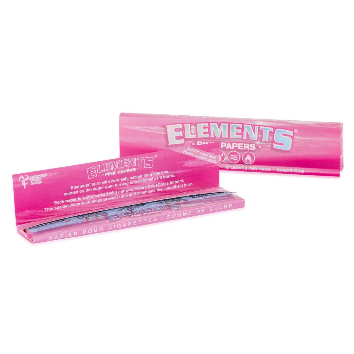 Elements Papel de Liar King Size Slim Rosa