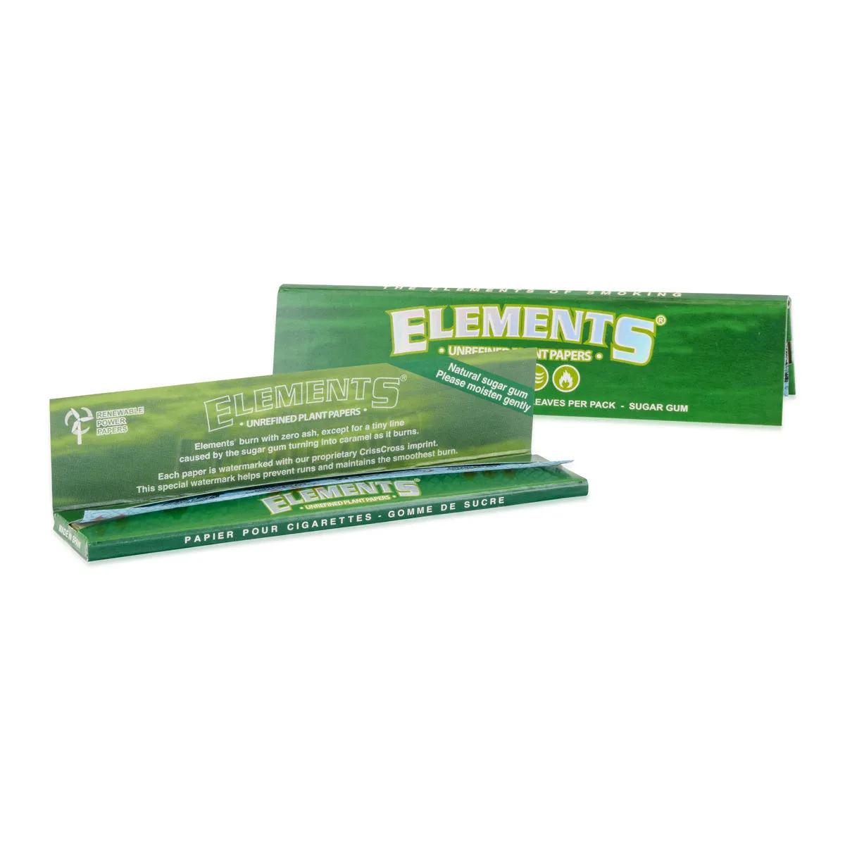 Papel de liar Elements King Size Slim Plant