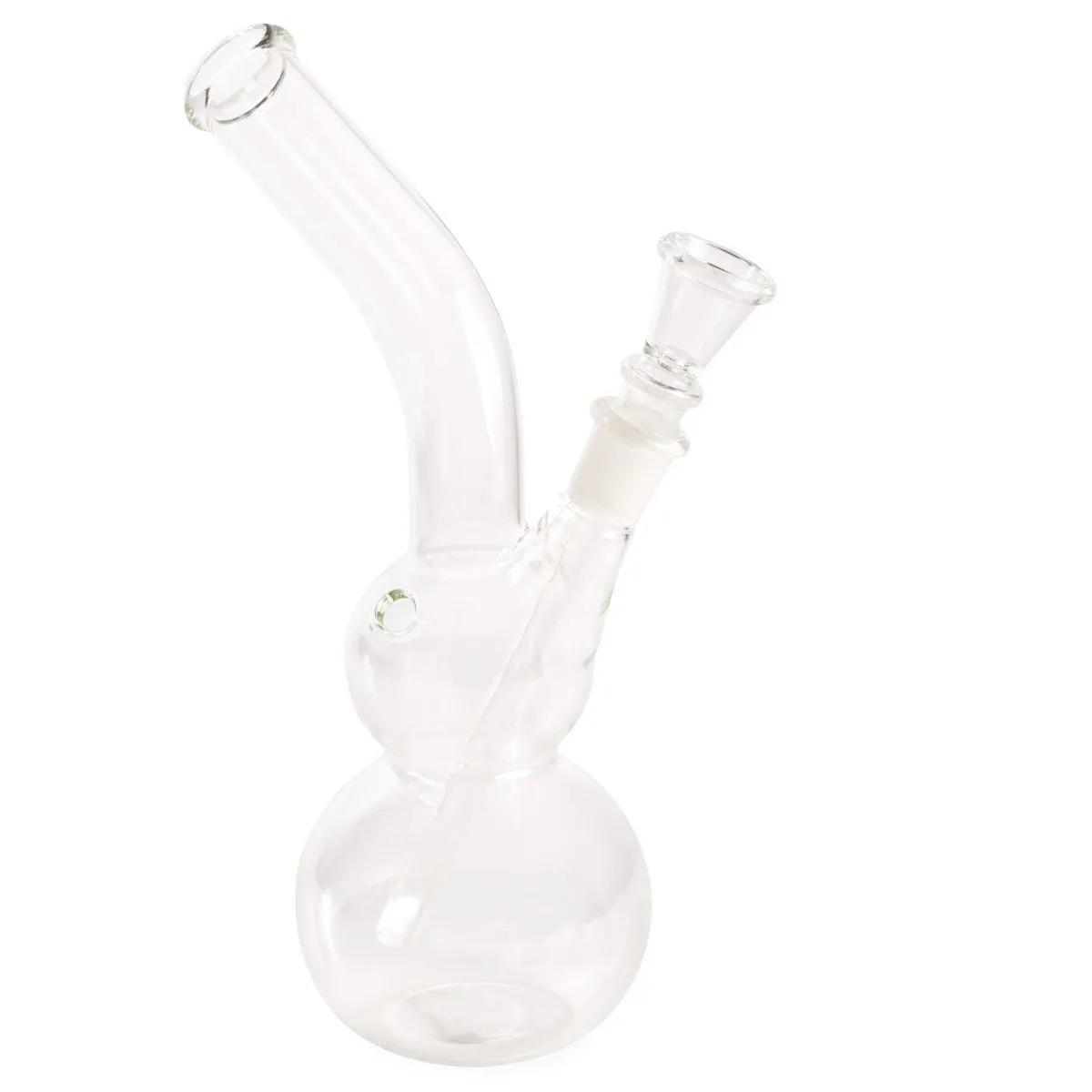 Bong de cristal con doble cazoleta