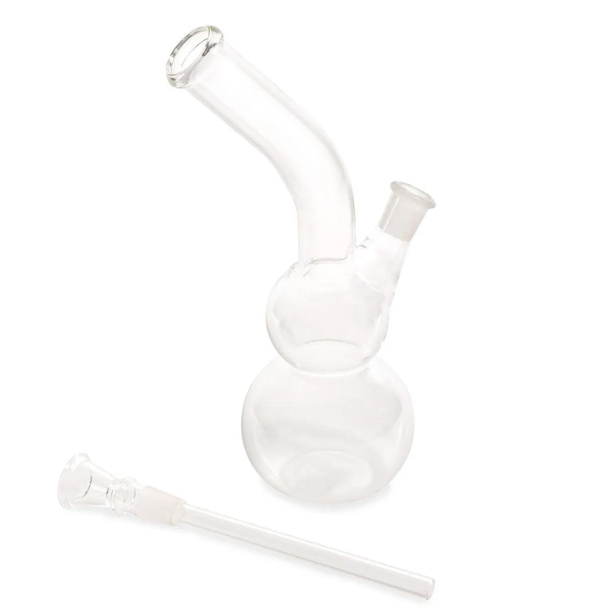 Bong de cristal con doble cazoleta