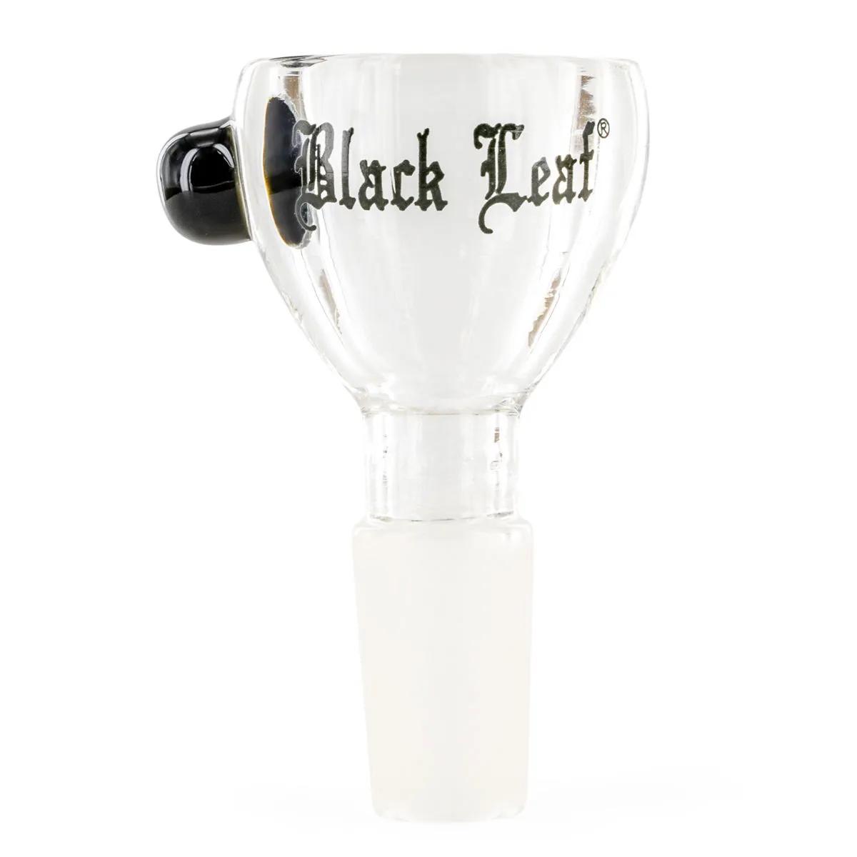 Cazoleta de cristal Black Leaf para bongs