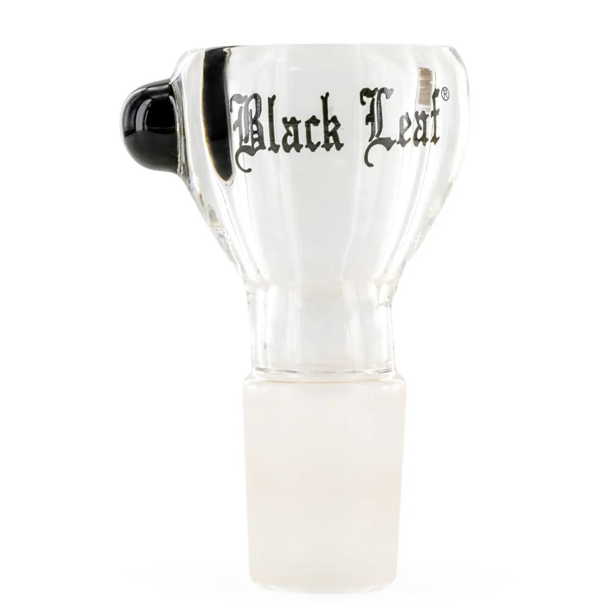 Cazoleta de cristal Black Leaf para bongs