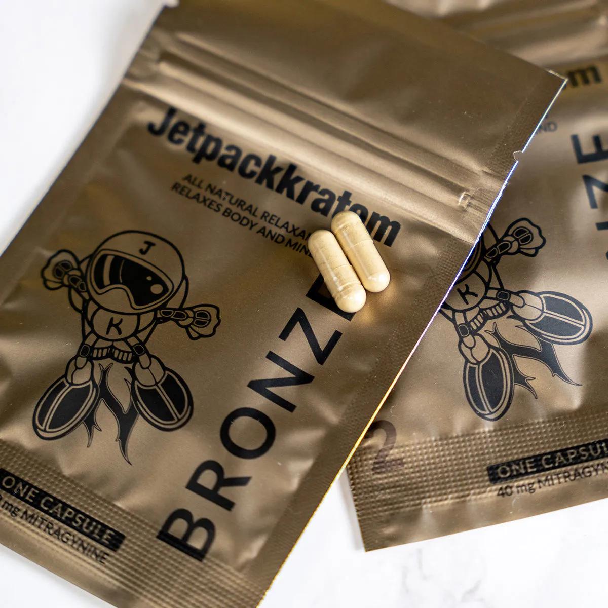 Jetpackkratom BRONZE Extracto 40mg - Cápsulas