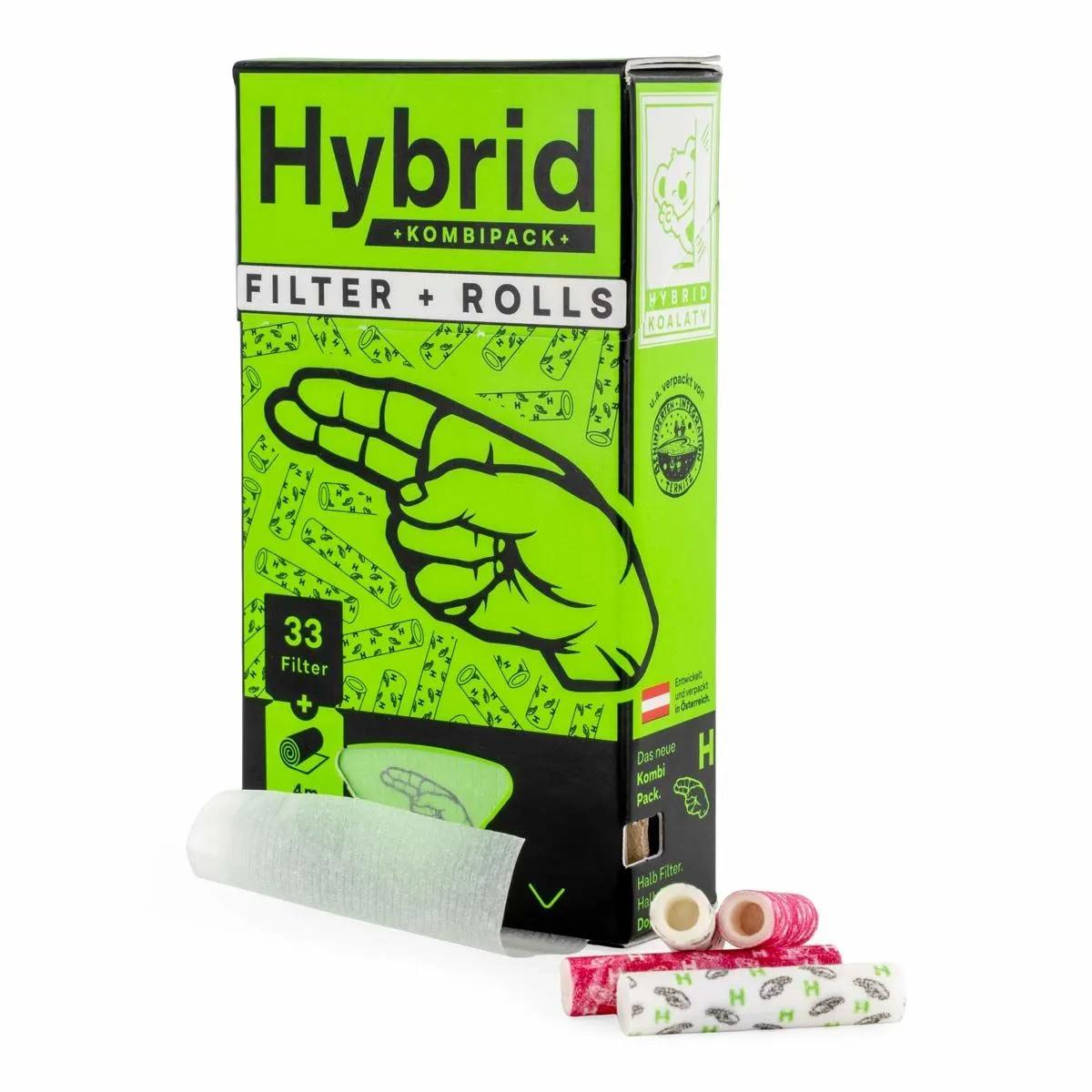 Kombipack Hybrid - 33 filtros + 4m de papel de liar