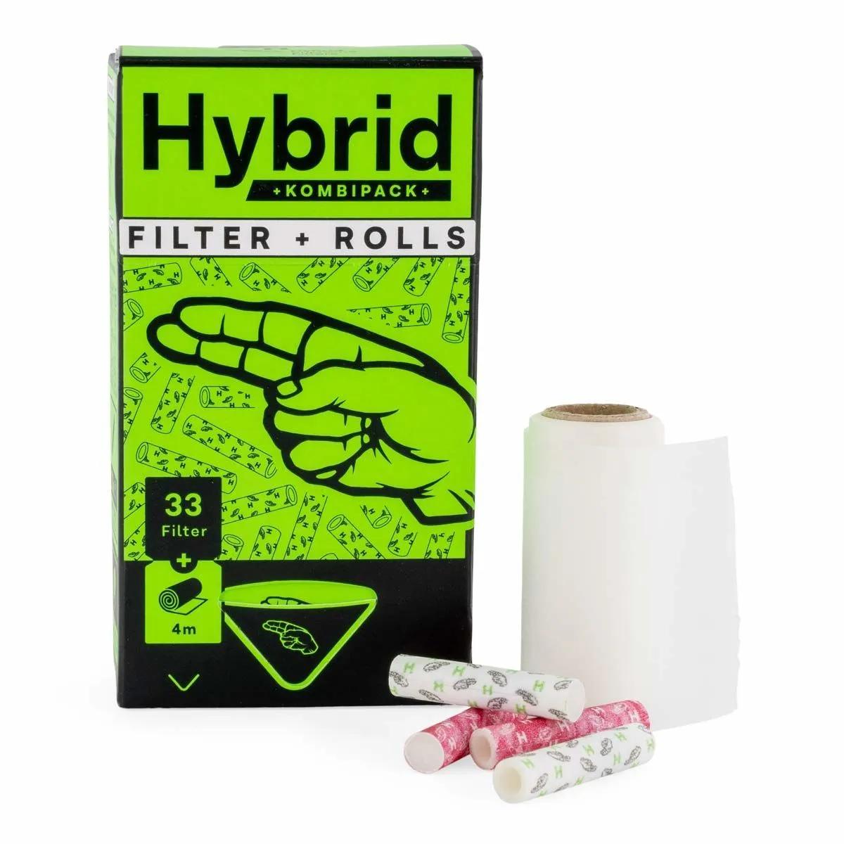 Kombipack Hybrid - 33 filtros + 4m de papel de liar