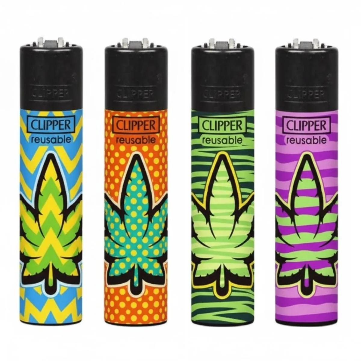 Mechero Clipper Hojas de Colores