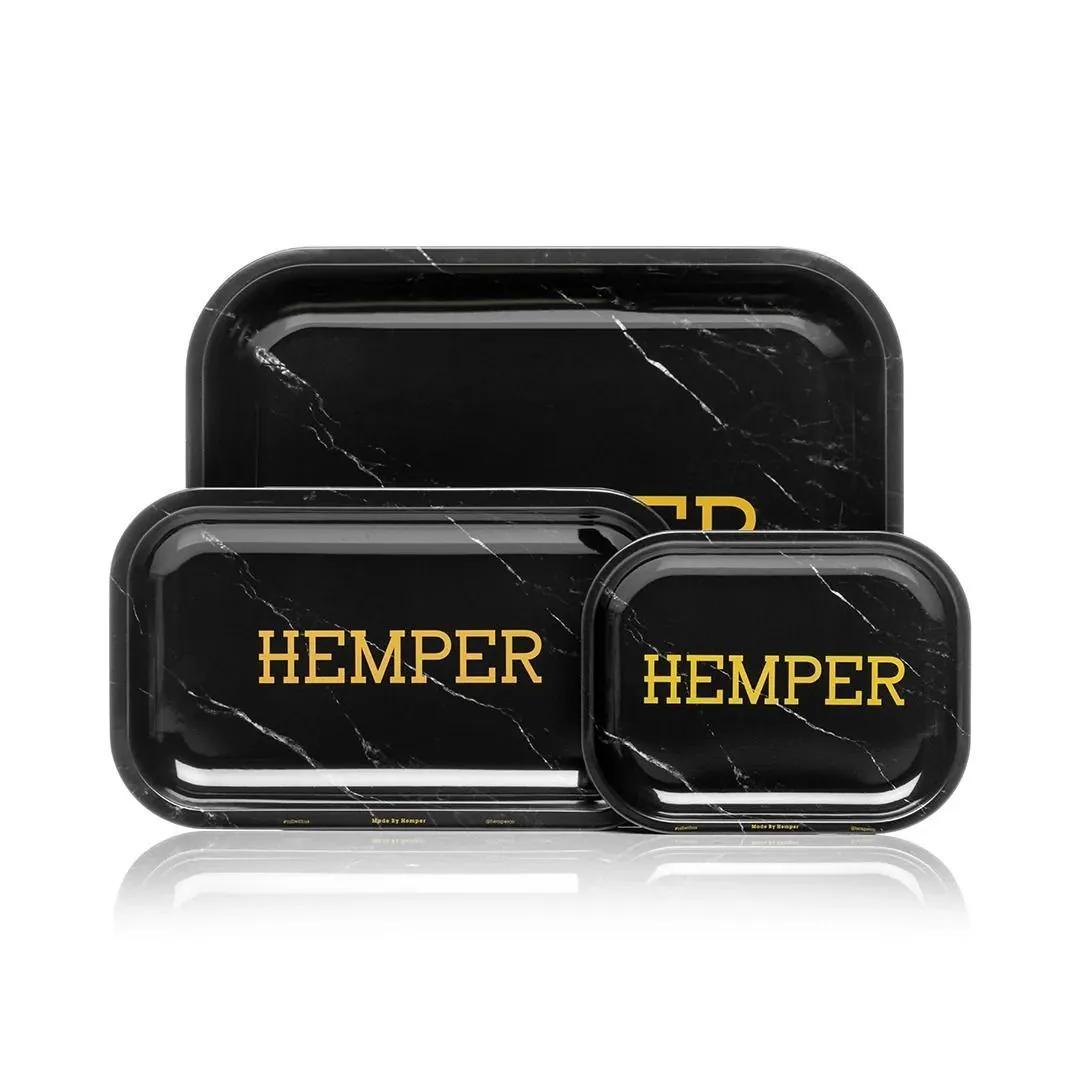 Bandeja de liar Hemper Luxe Black Marble