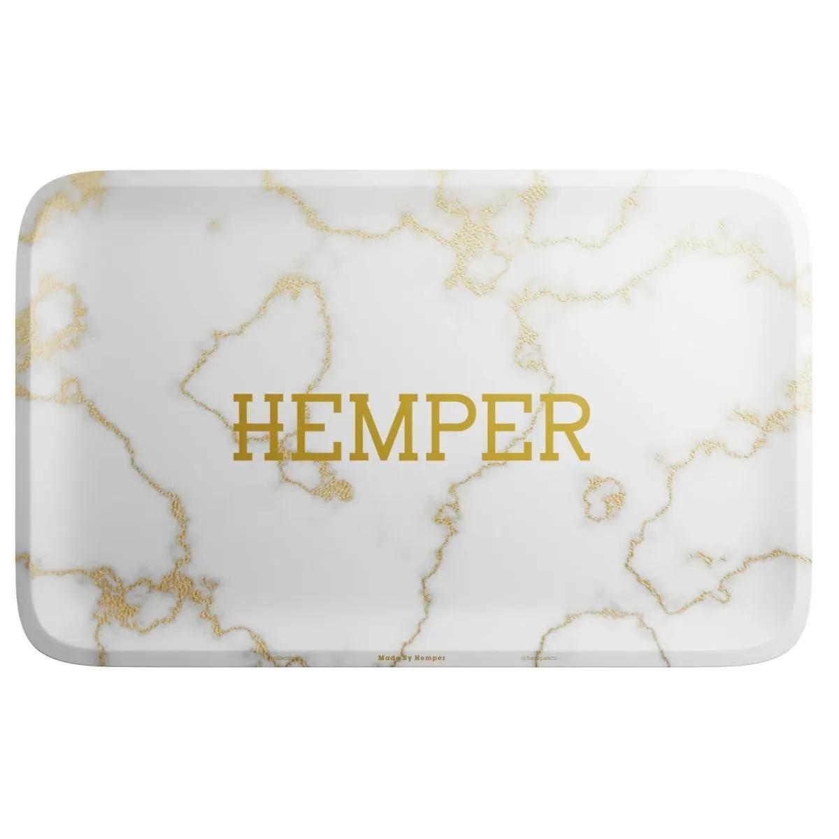 Bandeja de liar Luxe Marble blanca