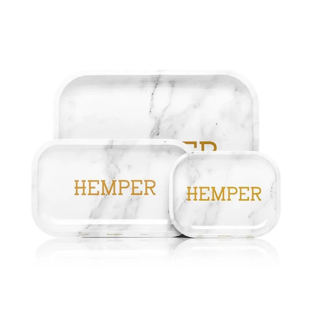 Bandeja de Liar Hemper Luxe de Mármol Blanco