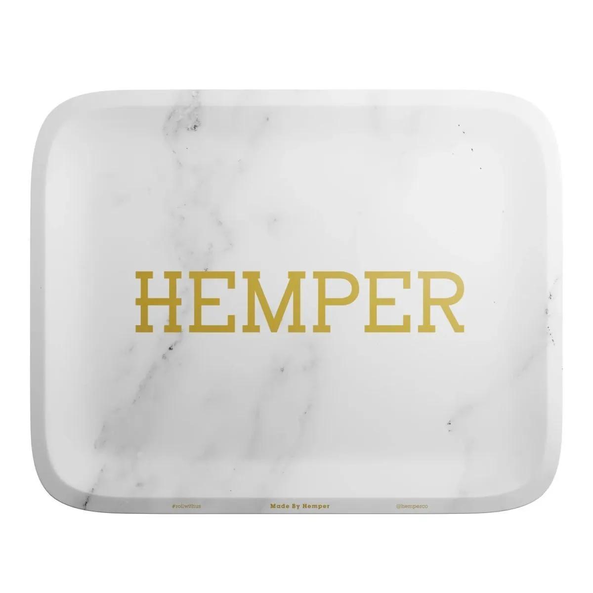 Bandeja de Liar Hemper Luxe de Mármol Blanco