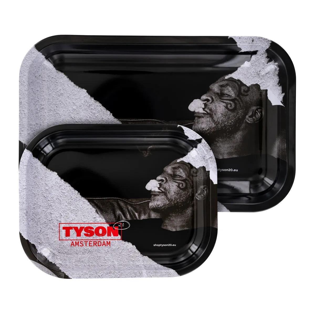 Bandeja de liar metálica blanca "Relaxing Mike" TYSON 2.0