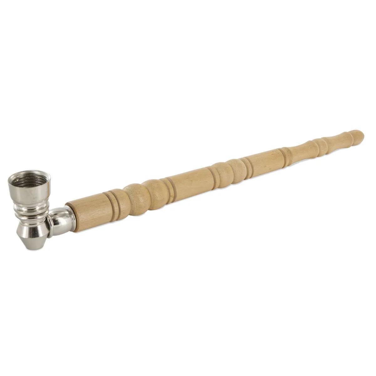Pipa de madera con cazoleta de metal Refined