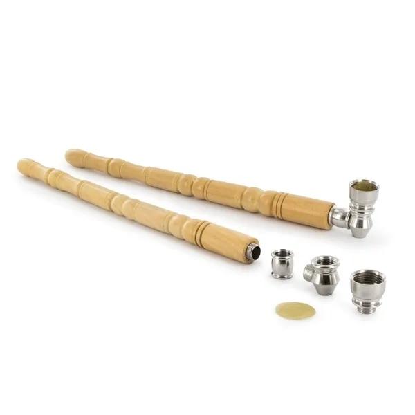 Pipa de madera con cazoleta de metal Refined