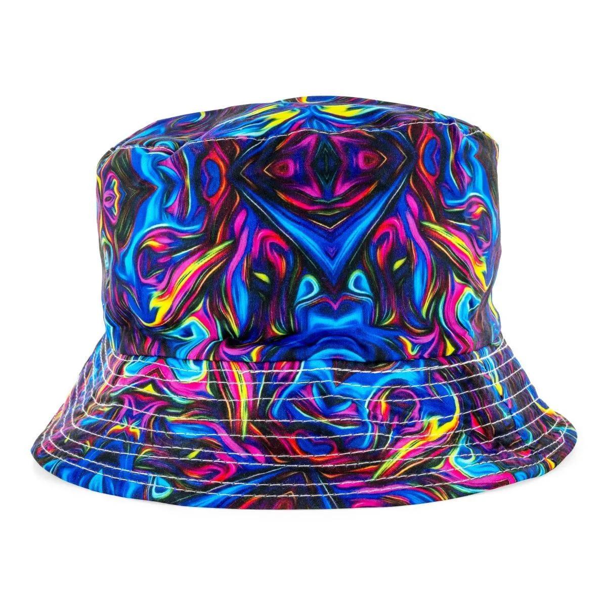 Sombrero de pescador psicodélico