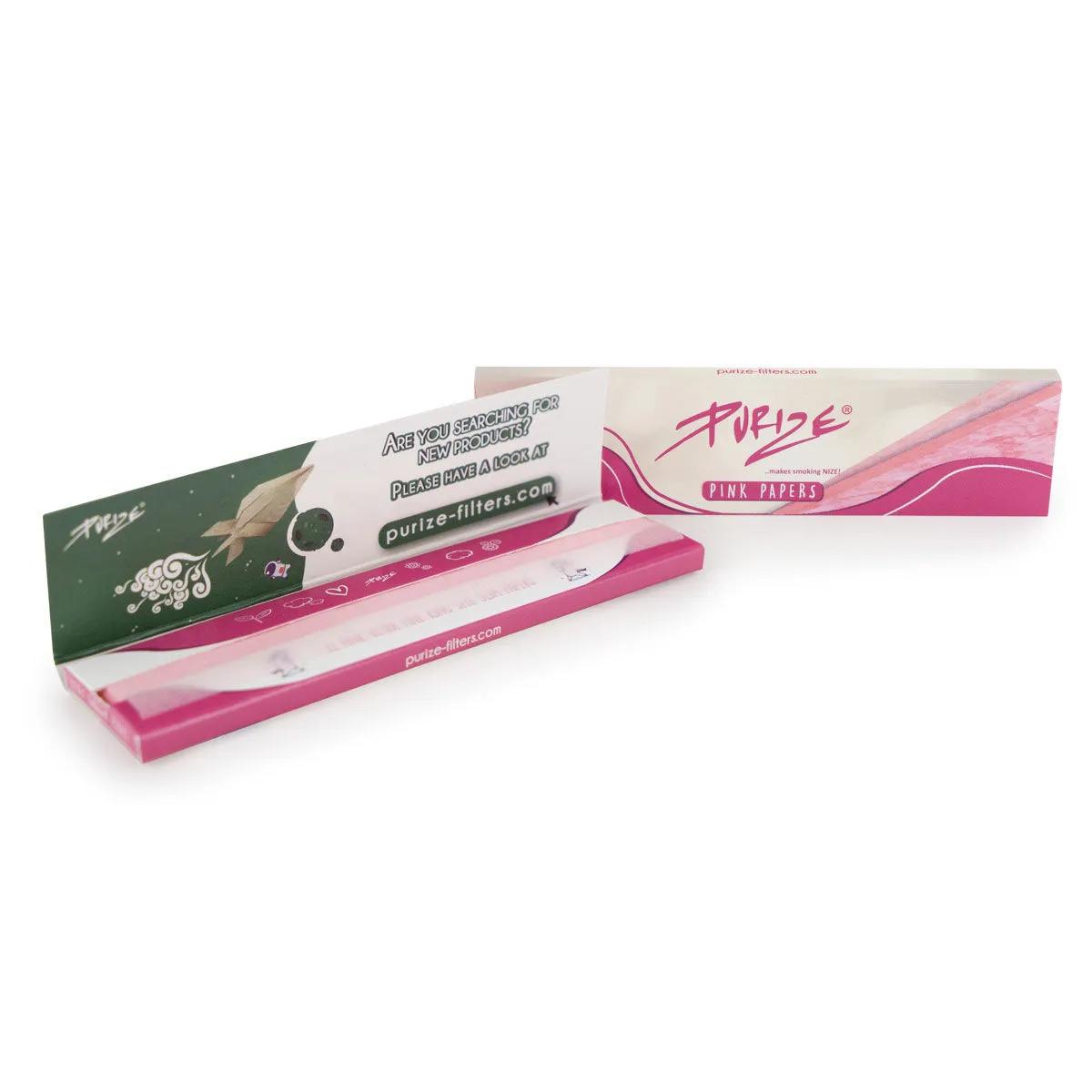 Papel de liar Purize Pink King Size Slim