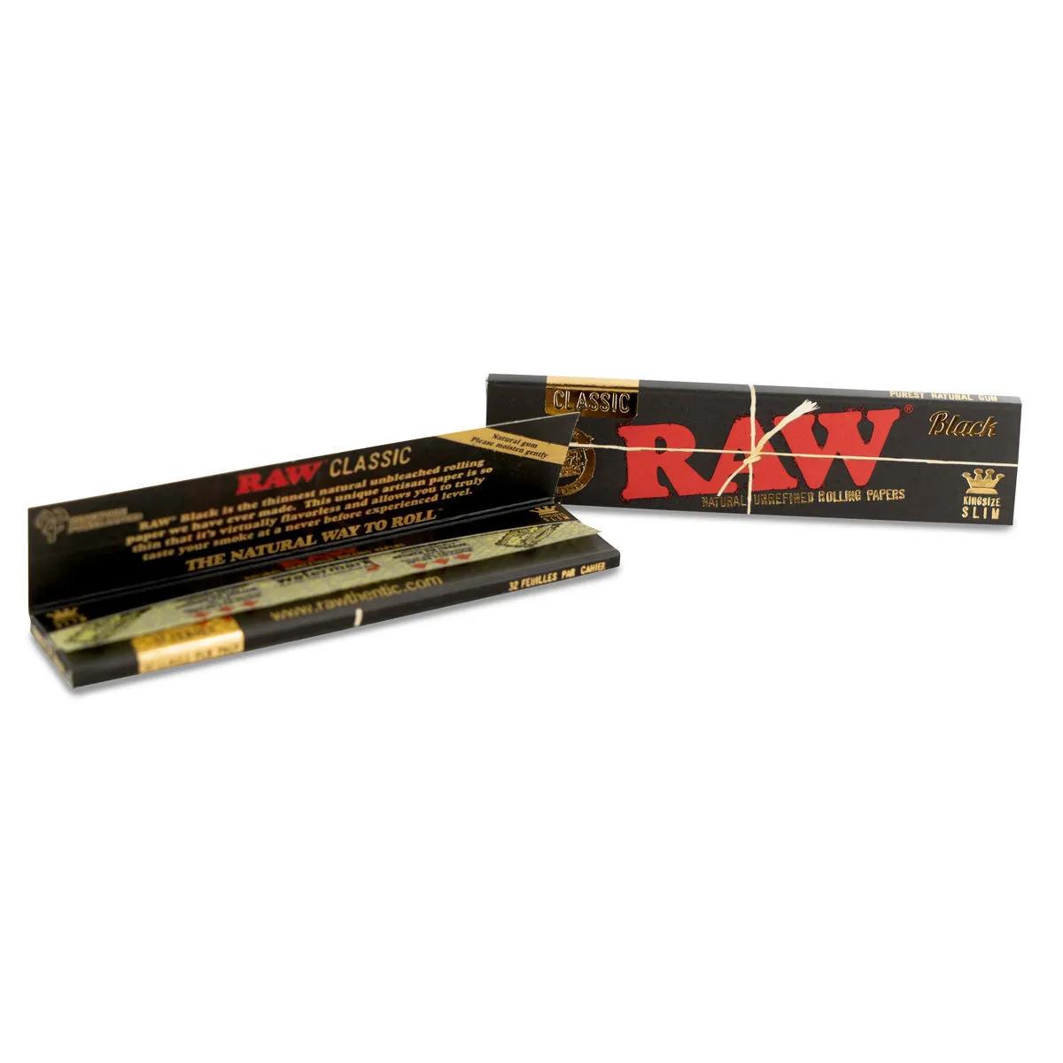 Papel de liar RAW 'Black' King Size Slim