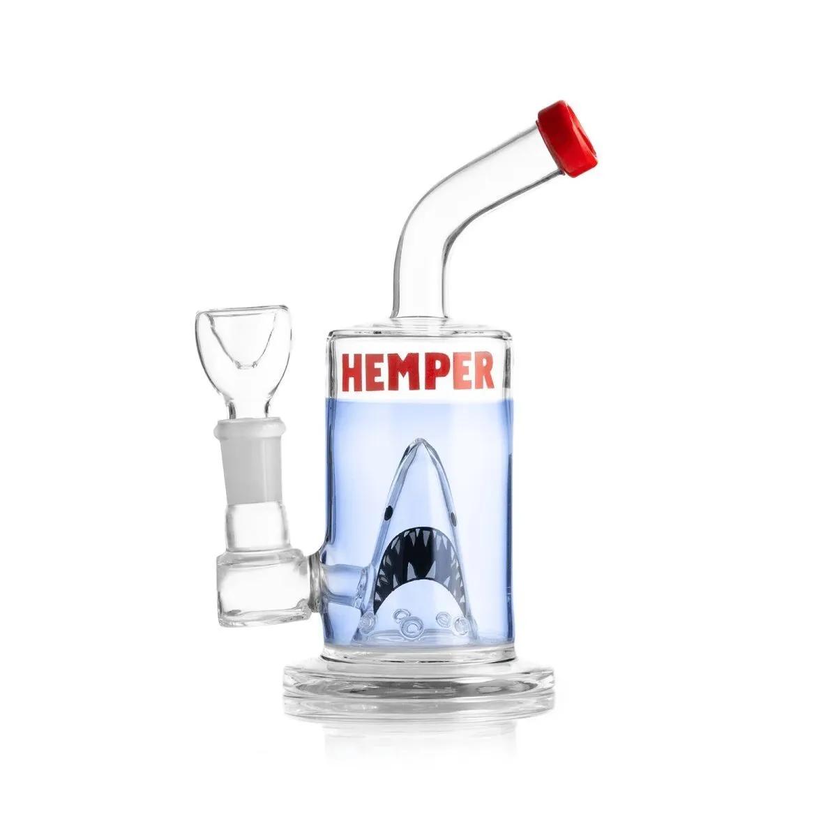 Hemper Shark Rig - Bong de cristal con forma de tiburón