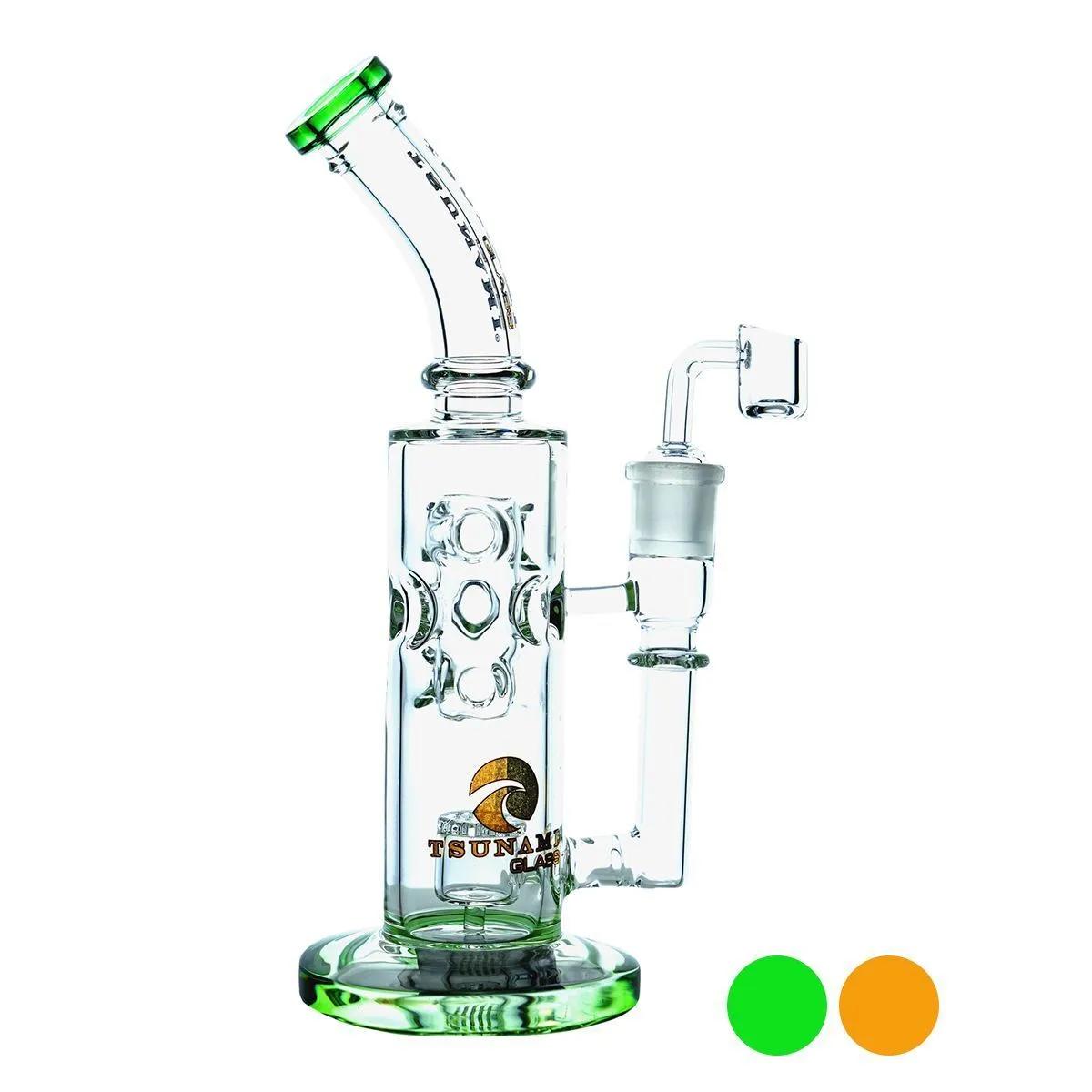 Dab Rig Swiss con percolador Shower Head 11'' (Tsunami Glass)