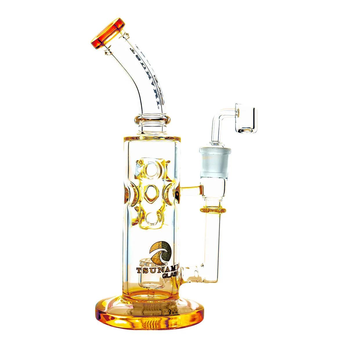 Dab Rig Swiss con percolador Shower Head 11'' (Tsunami Glass)