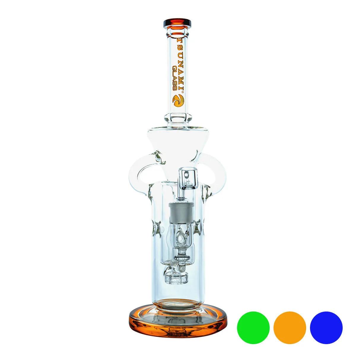 Dab Rig Recycler Suizo Shower Head 13'' (Tsunami Glass)