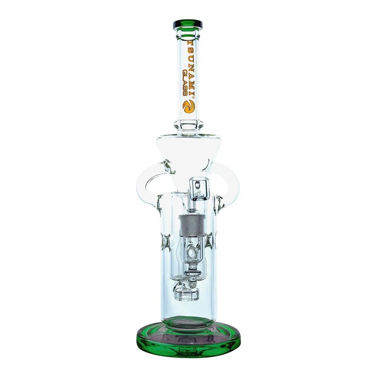 Dab Rig Recycler Suizo Shower Head 13'' (Tsunami Glass)
