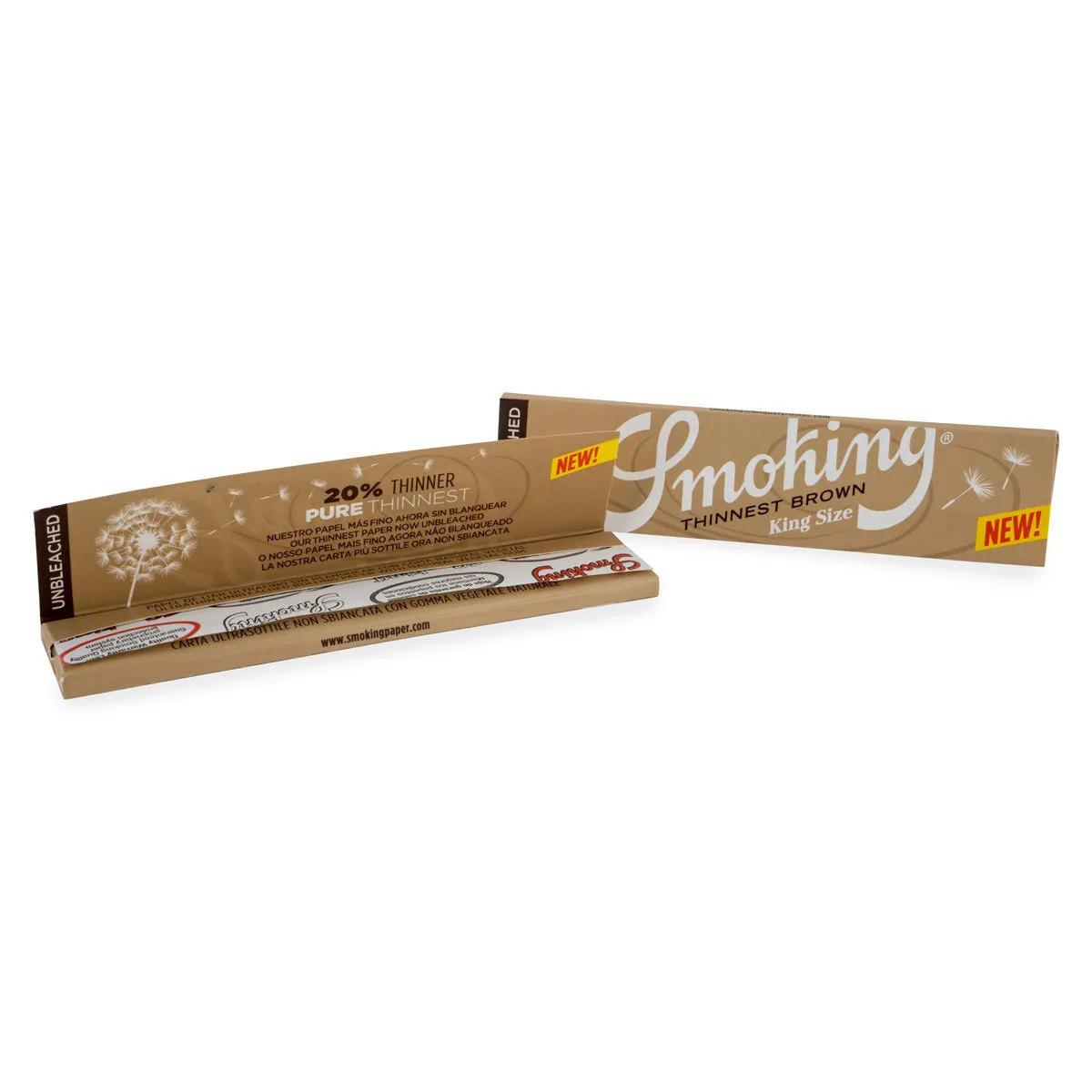 Smoking Thinnest Brown Papel de Liar King Size