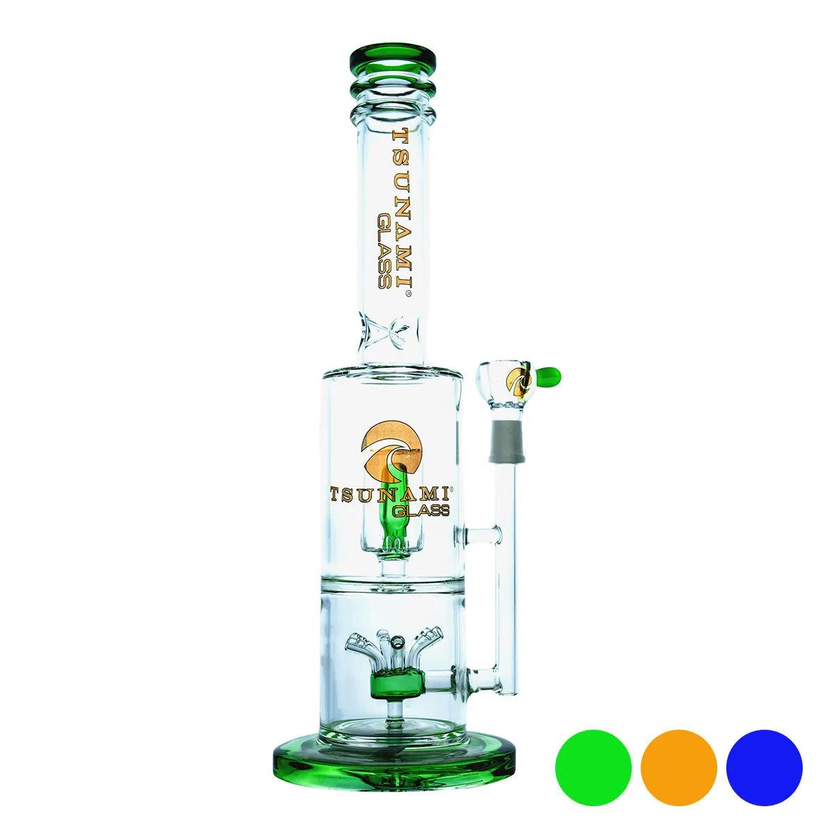 Bong con percolador sprinkler cube 14'' (Tsunami Glass)