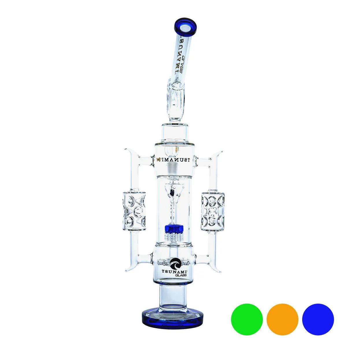 Bong Recicladora Tsunami Glass con Percolador Ducha Aspersor 20''