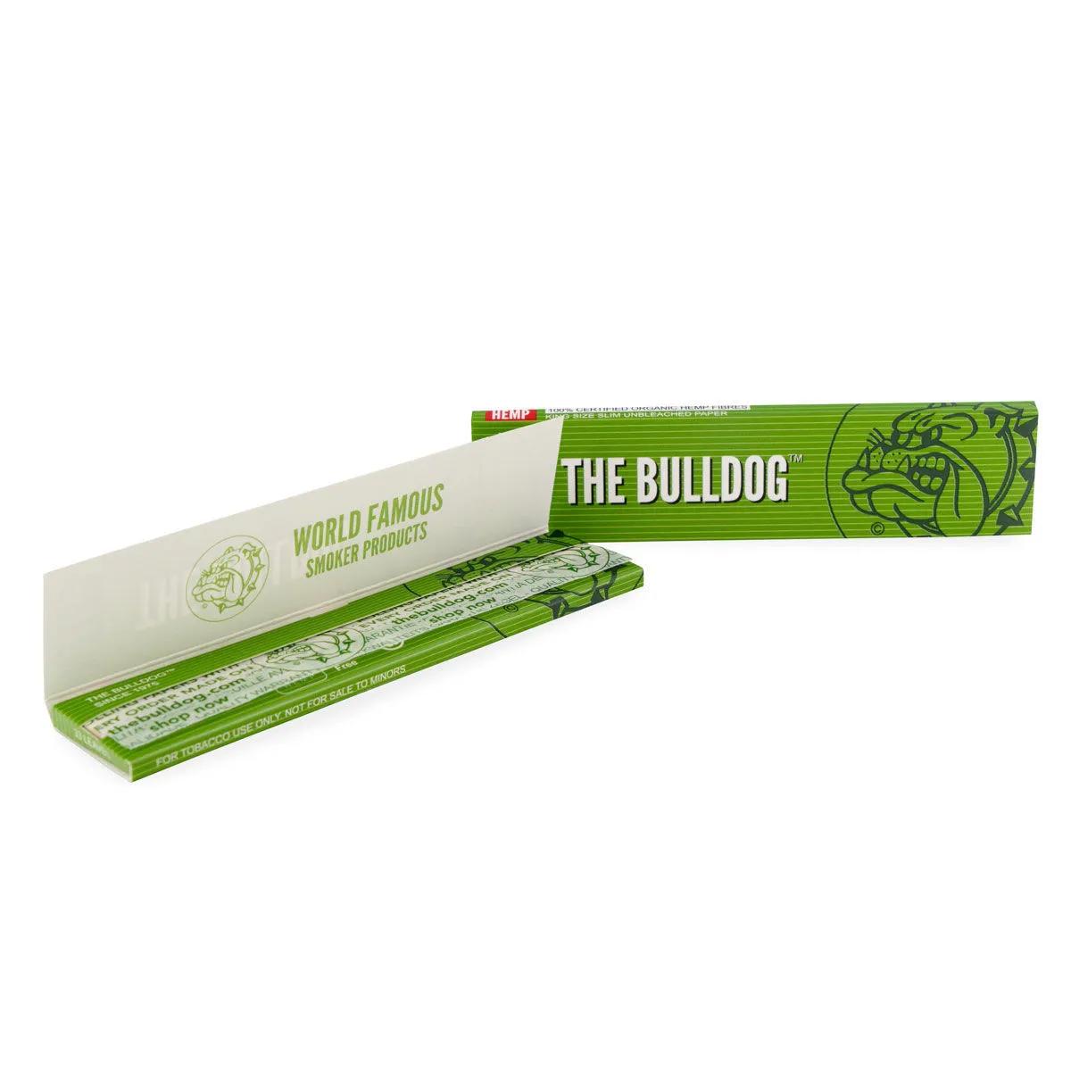 The Bulldog Papel de Liar de Cáñamo Verde