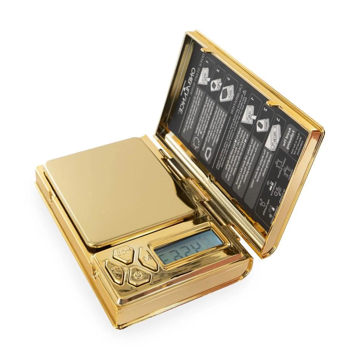 Mini báscula The Shine Chrome Gold - 100 × 0,01g