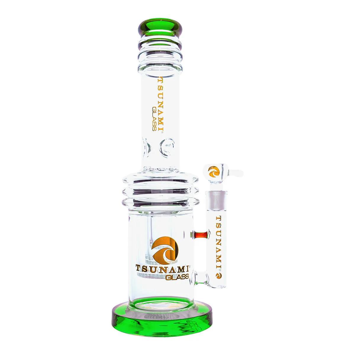 Bong con percolador de corazón y triple panal 17'' (Tsunami Glass)