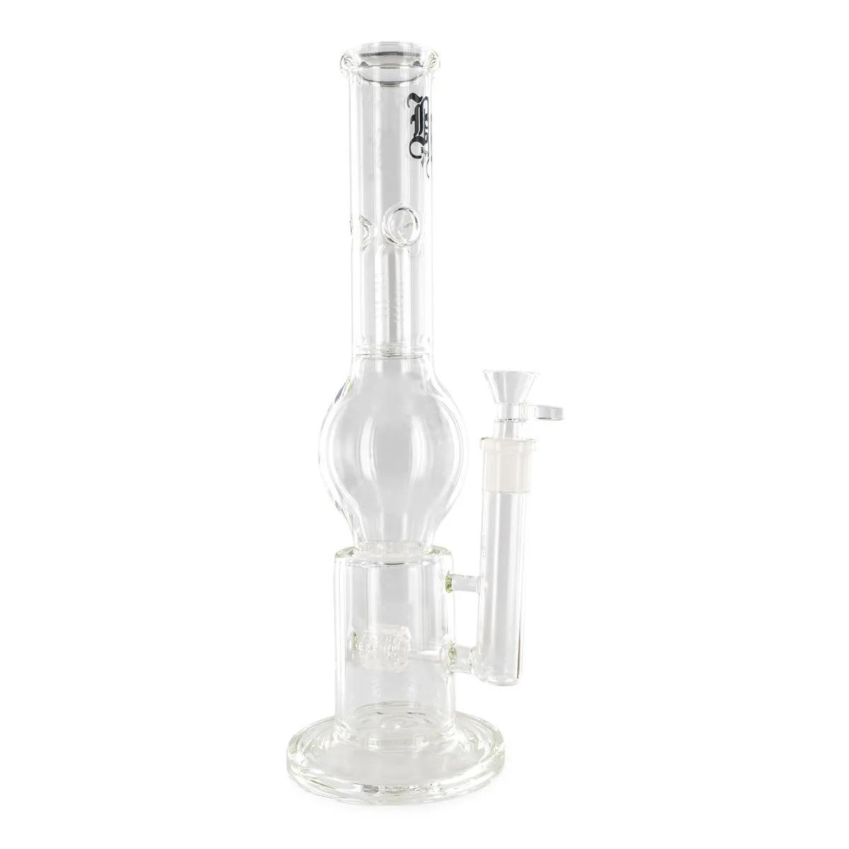 Bong de cristal con triple percolador Black Leaf