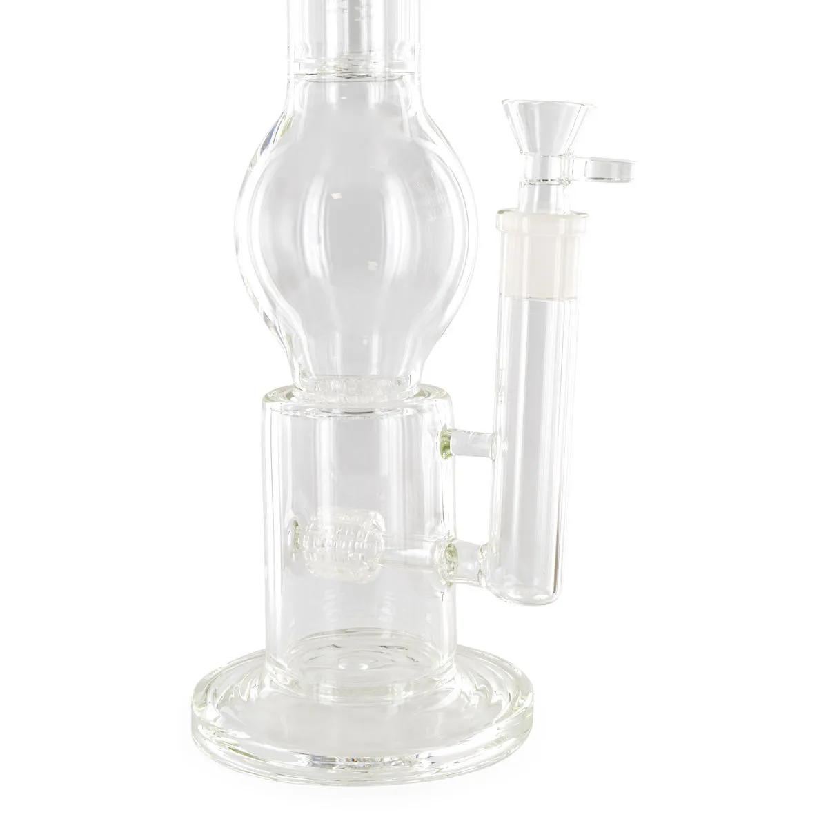 Bong de cristal con triple percolador Black Leaf