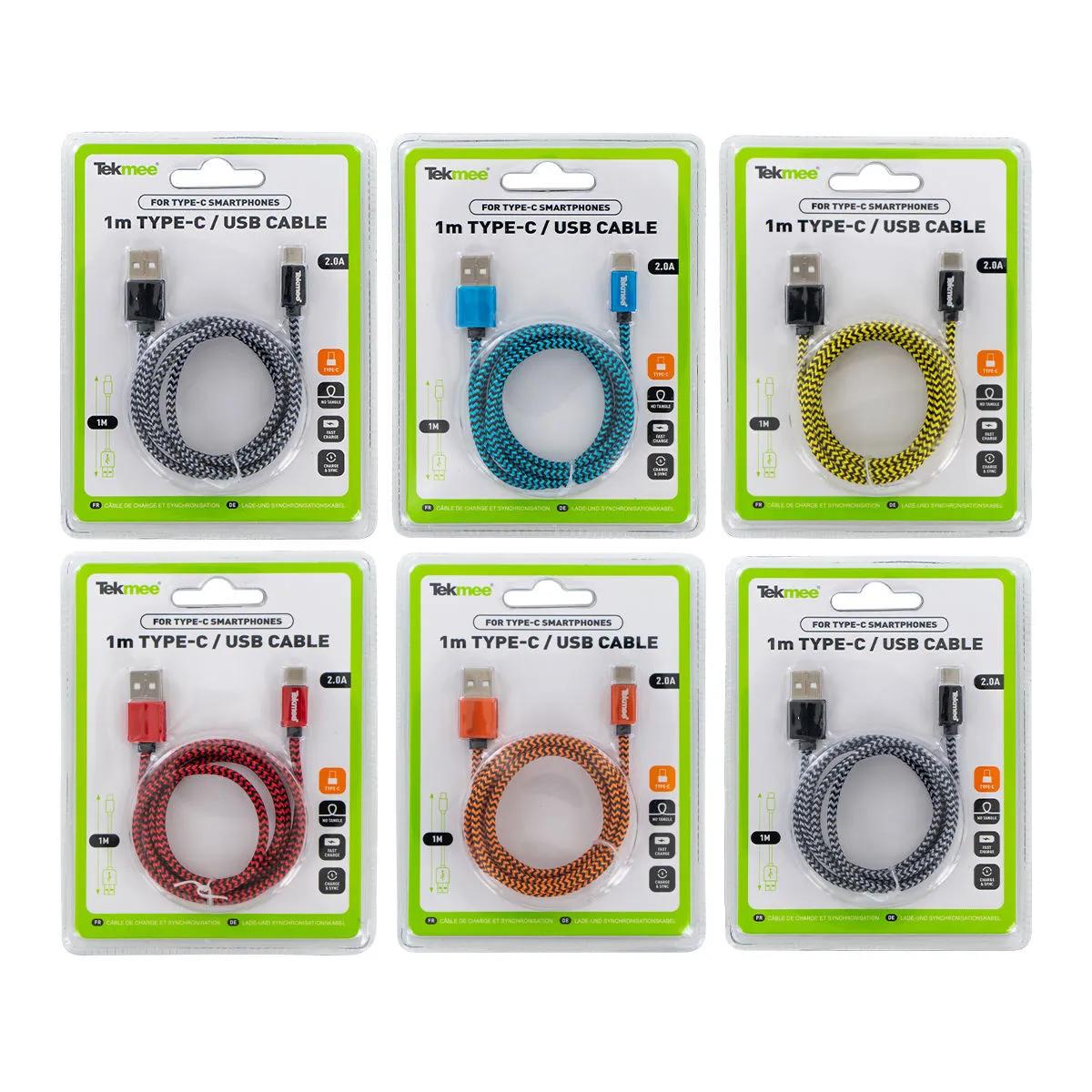 Cable USB (Micro y C) 1m