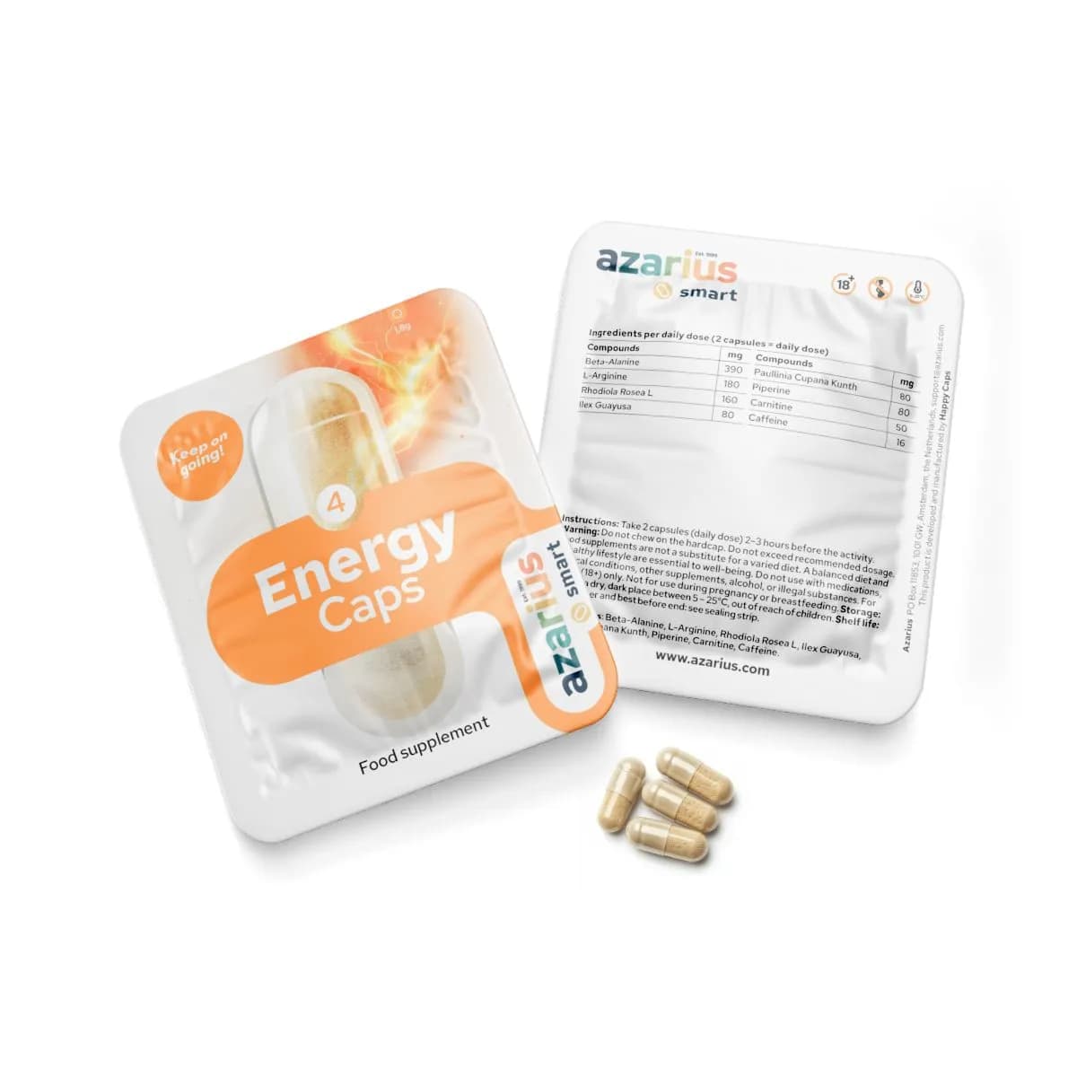 Energy Caps - Cápsulas estimulantes naturales