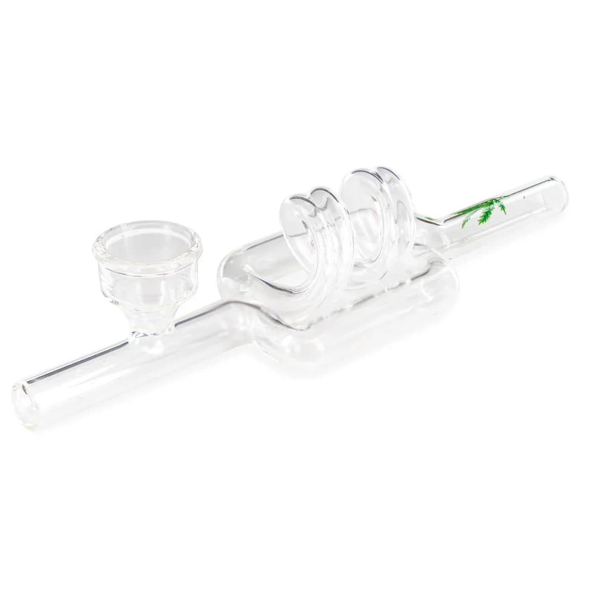 Pipa de cristal Double Loop