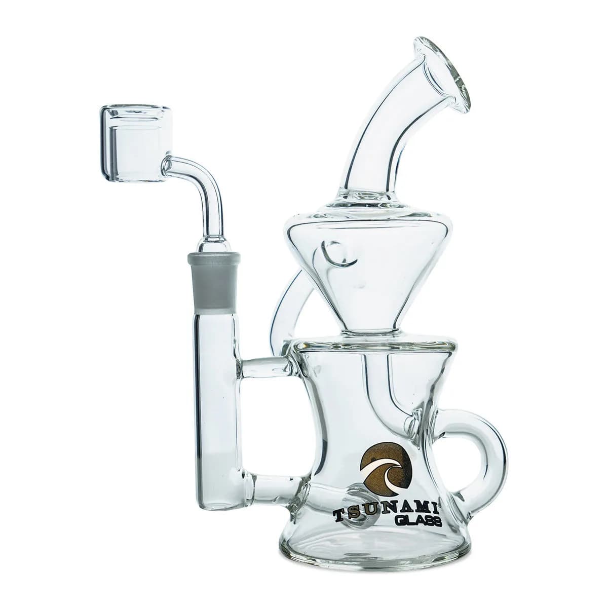 Dab Rig Recycler Sprinkler 9'' (Tsunami Glass)