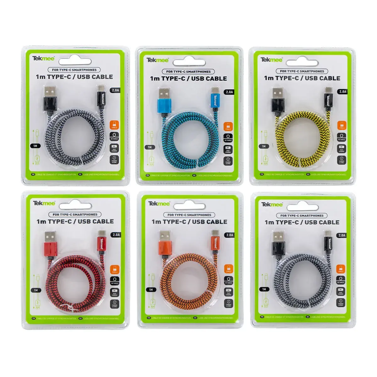 Cable USB (Micro y C) 1m