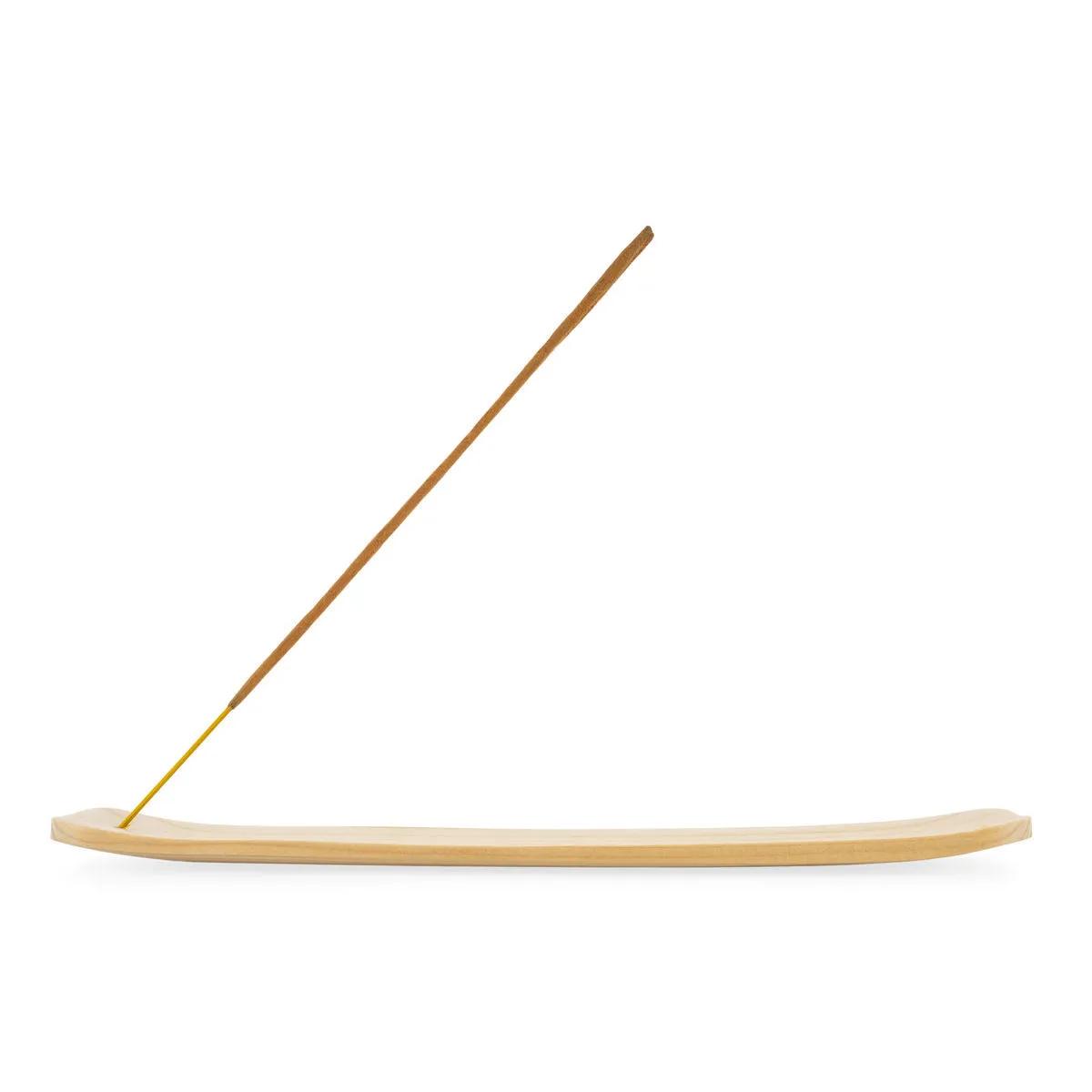 Portaincienso de madera de palma