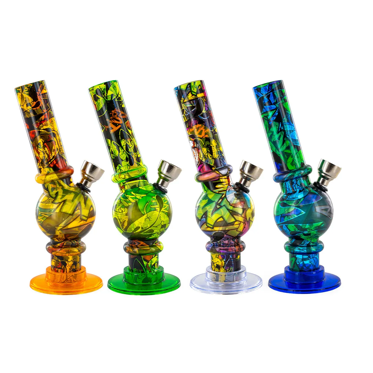 Bong de acrílico estampado