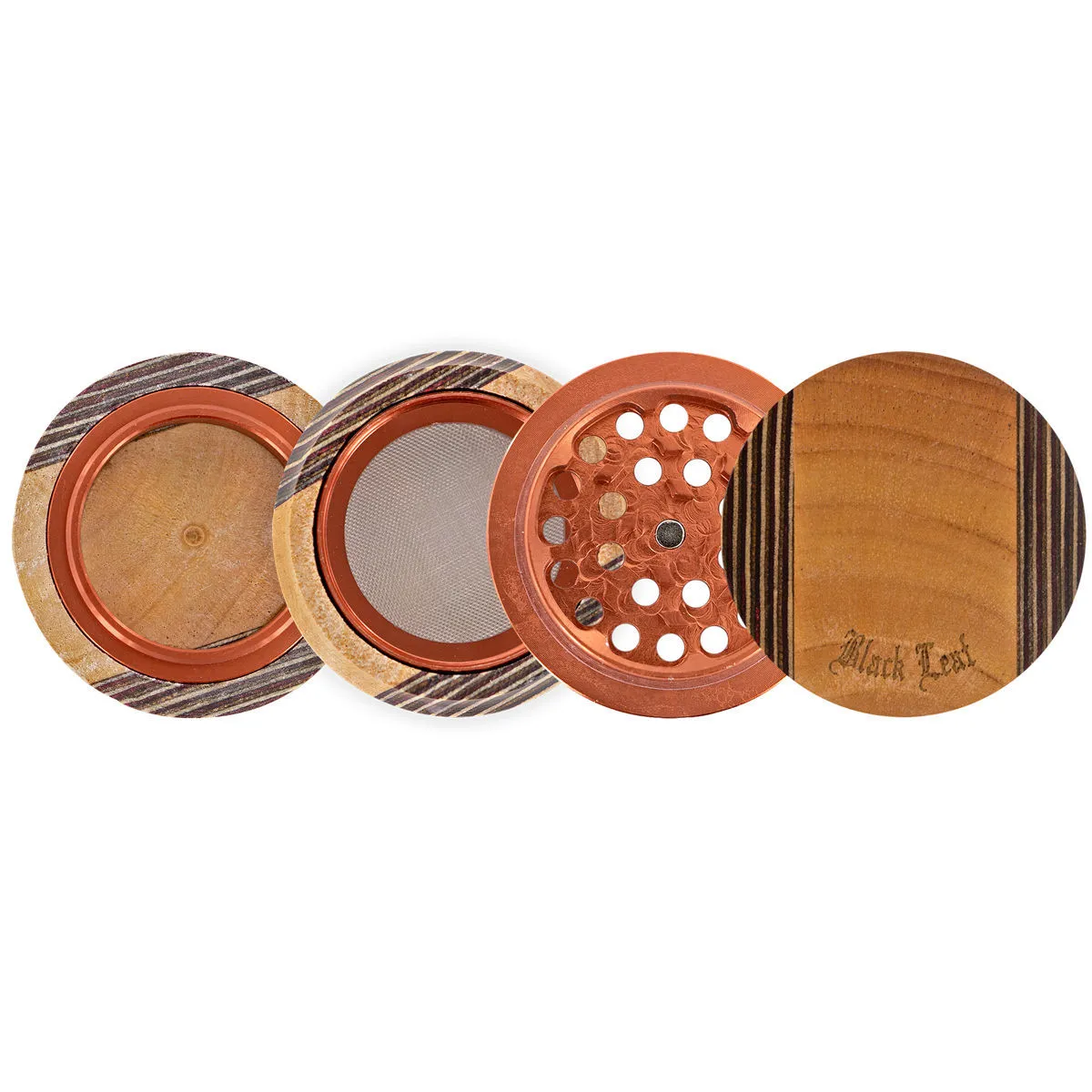 Grinder de aluminio y madera — imagen 3