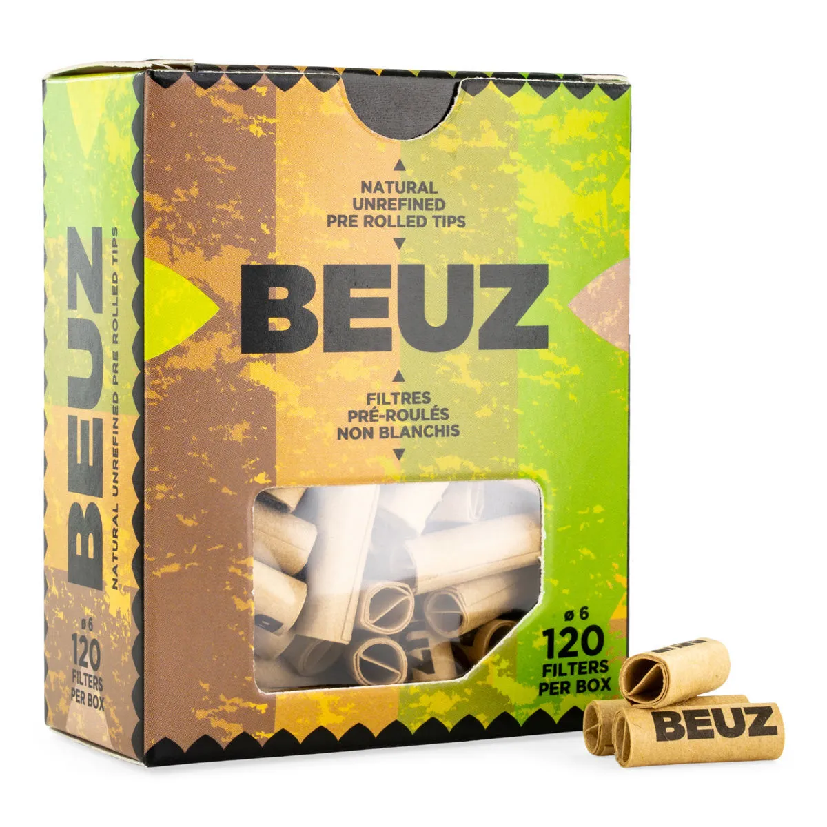 BEUZ Filtros Preliados Marrones (120 uds)
